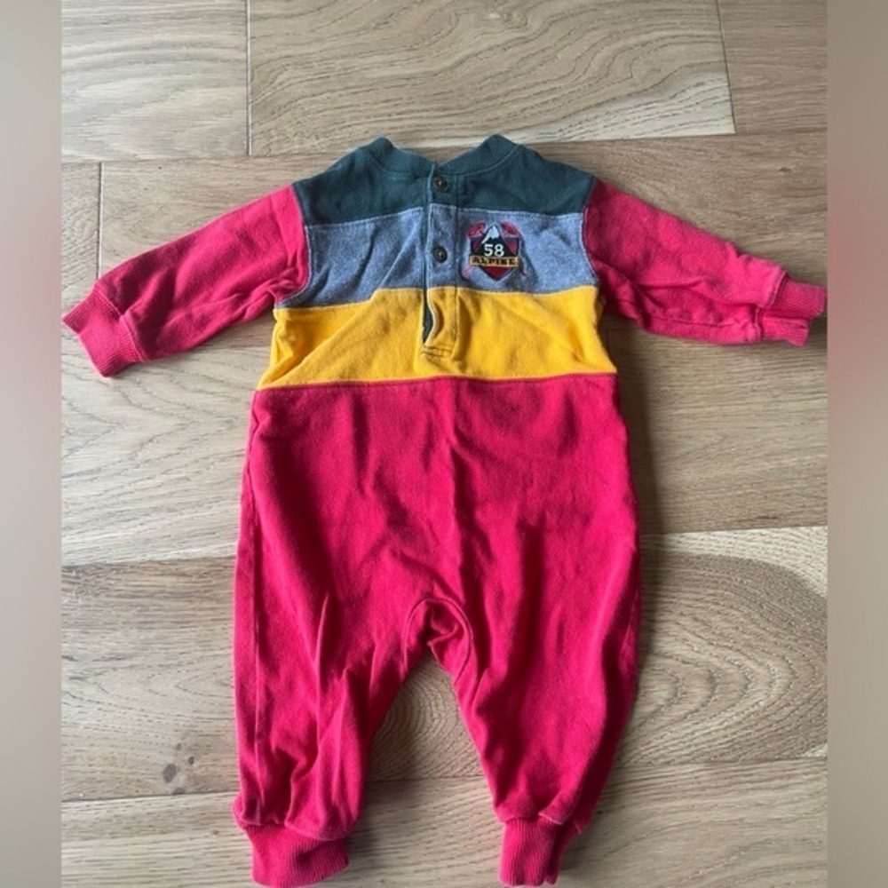 Vintage baby gap terry long sleeve one piece outfit 6-12mo